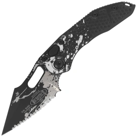 Microtech Stitch-A S/E Automatic Knife Battle Ready Aluminum, Battle Ready F/S M390MK by Borka Blades and Tony Marfione (169-3BYRND)