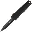 Microtech Luminary ZBP D/E Signature OTF Knife Black Aluminum, Black DLC M390MK by Tony Marfione (1270-1DLCS-Z23)