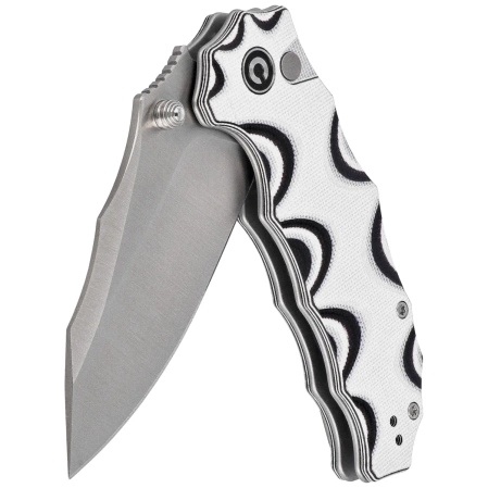 Civivi Natterjack Knife White / Black G10, Satin 14C28N (C24028-3)