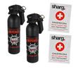 Zestaw 2x Gaz pieprzowy Sharg Nato Defence Gel 2mln 400ml HJF i 2x Chusteczka dekontaminacyjna