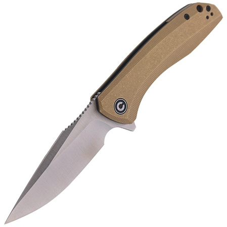 CIVIVI Knife Baklash Stonewashed Brass, Satin Finish (C801J)