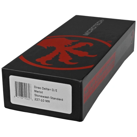 Microtech Dirac Delta D/E OTF Knife Merlot Aluminum, Stonewashed by Tony Marfione (227-10MR)