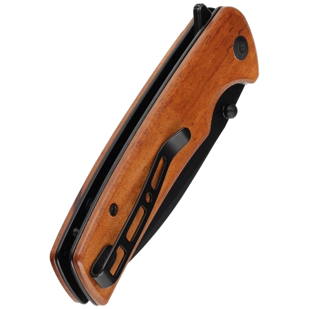 Nóż składany Sencut Sachse Guibourtia Wood, Black Stonewashed 9Cr18MoV (S21007-6)