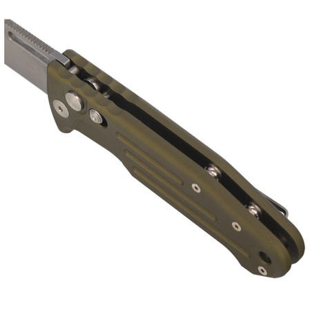 Fox New Smarty CP Automatic Knife OD Green Aluminum, Stonewashed N690Co by Stefano De Lorenzi (FX-503 ALOD)