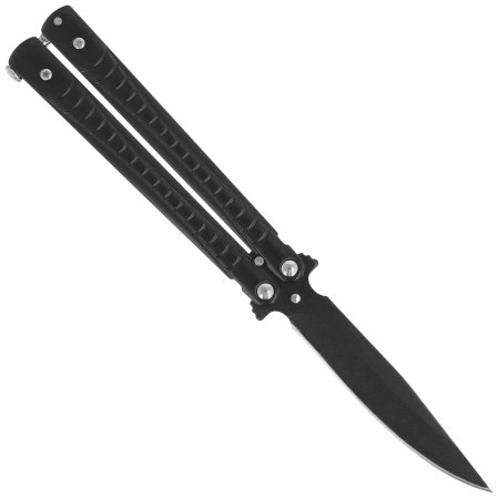 Nóż motylek Martinez Albainox Balisong Black Steel, Black 3Cr13Mov (02206)