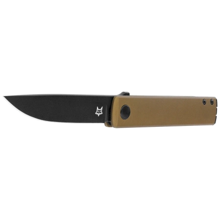 Fox Chnops Knife OD Green Aluminum, Black Top Shield Becut by Riccardo Gobbato (FX-543 ALG)