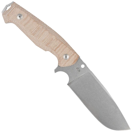 Viper Borr Natural Canvas Micarta, Stonewashed D2 by Jesper Voxnæs knife (VT4008SWCN)