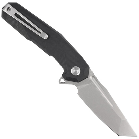 Nóż składany Kubey Carve Black G10, Beadblasted AUS-10 (KB237G)