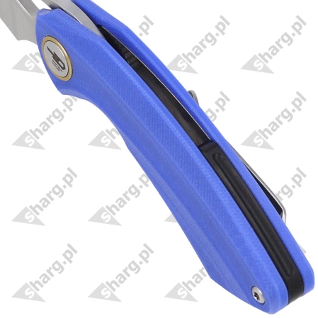 Nóż składany Bestech Bihai Blue G10, Stonewashed/Satin 14C28N by Ostap Hel (BG53D-1)