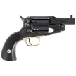 Pietta 1858 Remington New Model Army Snubnose Steel Black Grip .44 Revolver (RGA44/BD/3''/VB)