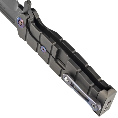 Medford Knife USMC Fighter Flipper PVD Black/Flamed Titanium, Black PVD 3V by Greg Medford