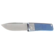 Nóż składany Medford Gentleman Jack Drop Point, Blue / Silver Titanium, Std HW/Clip, Tumbled S45VN (MK2114TD-37A2-TSCS-Q4)