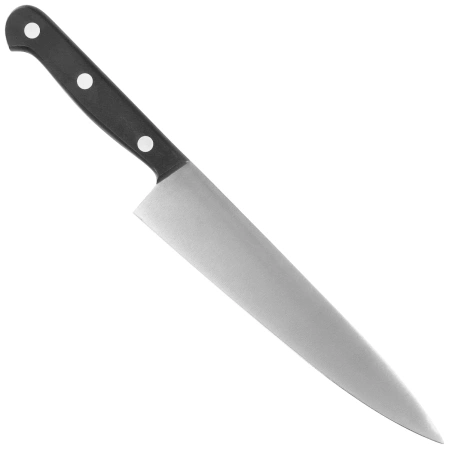 MAM Cooks Chef 200 Kitchen Knife Black Polymer, Polished X50CrMoV15 (538)