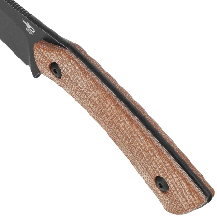 Bestech Step Knife Brown Micarta, Black Stonewashed D2 by Denis Simonutti (BFK06D)