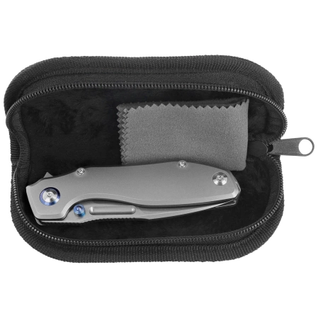 Nóż składany Remette TwoFace Titanium, Fine Grinding Pearlescent M390 (DSTF-A)