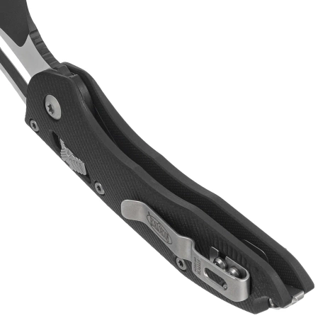 Microtech Stitch S/E Knife Fluted Black G10, Black / Satin M390MK by Sebastijan Berenji and Tony Marfione (169RL-1FLGTBK)