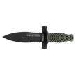K25 RK-32207 Boot Knife Green ABS/Black Rubber, Black Titanium 7Cr17Mov