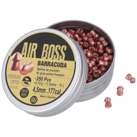 Śrut Apolo Air Boss Barracuda Copper 4.5 mm, 250 szt. 070.g/ 11.0gr (30003)