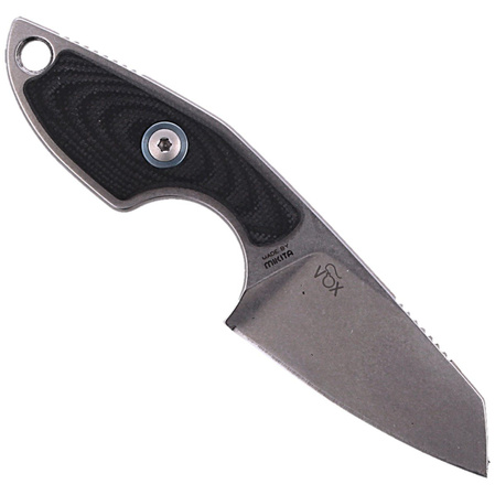 MKM Mikro 2 Black G10 Neck Knife, Stonewashed M390 by Jesper Voxnæs (MKMR02-GBK)