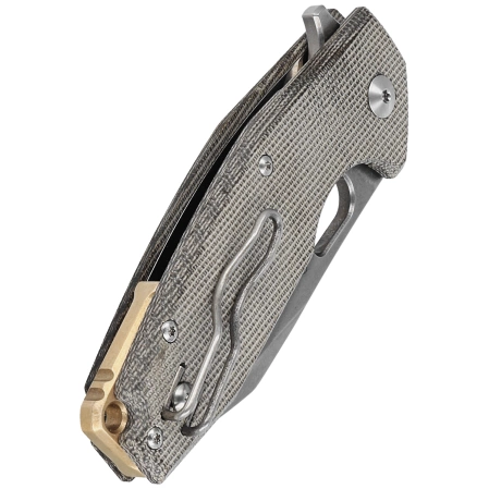 FOX Yaru Green Micarta, Stonewashed M398 by Jesper Voxnæs (FX-527LI MOD)