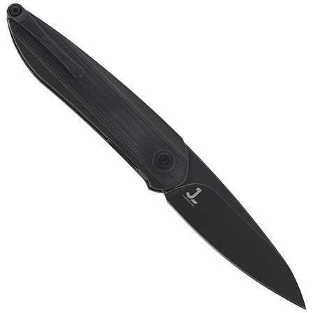 WE Knife Black Void Opus Black Titanium / Black G10, Black Stonewashed CPM 20CV by Justin Lundquist (2010D)
