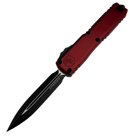 Nóż automatyczny OTF Microtech Ultratech Gen IV D/E Merlot Aluminium, Black M390MK by Tony Marfione (11224-1MR)