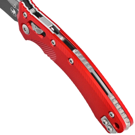 Microtech Amphibian Ram-Lok S/E Knife Fluted Red Aluminum, Black M390MK by Tony Marfione (137RL-1FLRD)