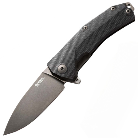 LionSteel KUR Black G10, Black Stonewashed Sleipner by Molletta (KUR BBK)