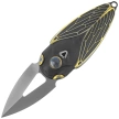 Nóż składany Rike Knife RK Cicada-DG Dark Gray / Gold Titanium, Bead Blasted M390