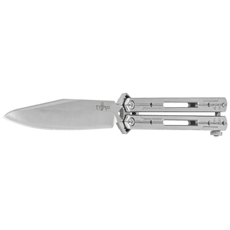 Nóż motylkowy Third Decor Habitat Balisong Satin Stainless Steel, Satin 420 (K2920B)
