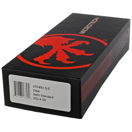 Microtech UTX-85 S/E OTF Knife Natural Clear Aluminium, Satin M390 (231-4CR)