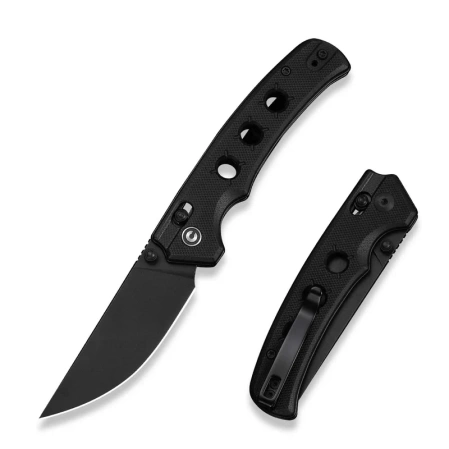 Civivi Noctis Knife Black G10, Black Stonewashed Nitro-V (C24020C-1)