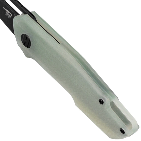 Nóż składany Bestech Toddler Transparent G10, Black PVD Stonewashed 14C28N by Maciej Torbé (BG64F)