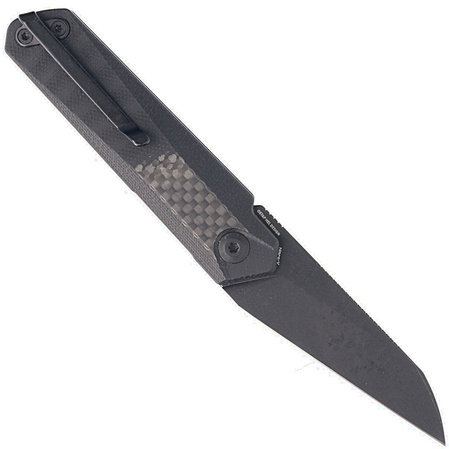 Civivi Knife Ki-V Plus Carbon Fiber / Black G10, Black Stonewashed Nitro-V by Ostap Hel (C20005B-3)