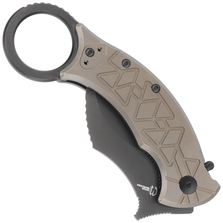 FOX Knife Tribal K Bronze Titanium, PVD M390 by Doug Marcaida (FX-802 TiPVD)