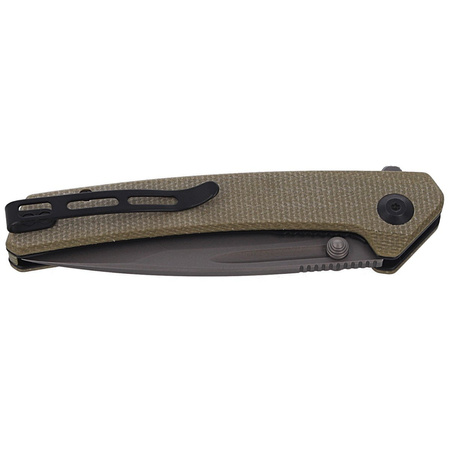 CIVIVI Keen Nadder Olive Micarta, Gray Stonewashed (C2021C)