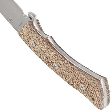 Viper Gianghi Brown Burlap Micarta, Stonewashed N690Co by Fabrizio Silvestrelli Knife (V4882IM)