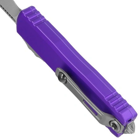 Microtech UTX-85 Gen IV S/E OTF Knife Purple Aluminum, Stonewashed M390MK by Tony Marfione (12314-10PU)