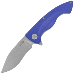 Nóż składany Kubey Timberwolf KU208G Blue G10, Stonewashed 14C28N
