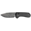 Civivi Button Lock Elementum II Knife Carbon Fiber/Black G10, Damascus (C18062PB-DS1)