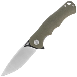 Nóż składany Bestech Bobcat Green G10, Black Stonewashed / Satin D2 (BG22B-2)