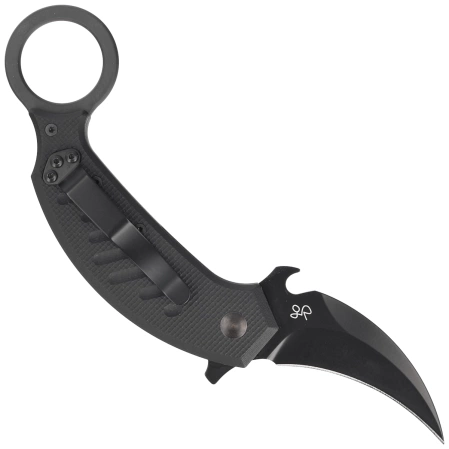Nóż FOX PikAL / Karambit Black G10, Black Idroglider N690Co by Giuliano Ron (FX-826)