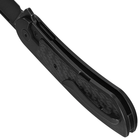 Nóż składany Bestech Vestige Black Titanium/Carbon Fiber, Black Stonewashed MagnaCut by Justin Lundquist (BT2411D)