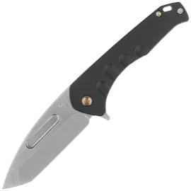 Nóż składany Medford Praetorian Swift FL Flipper Tumbled Tanto, Black Handle, Bronze HW/Clip, S45VN (MKFF2064TT-42TM-T1C1-Q4)