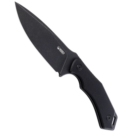 Kubey Knife Orthodox, Black G10, Dark Stonewashed 14C28N by Alexander Popoldnev (KU2108B)