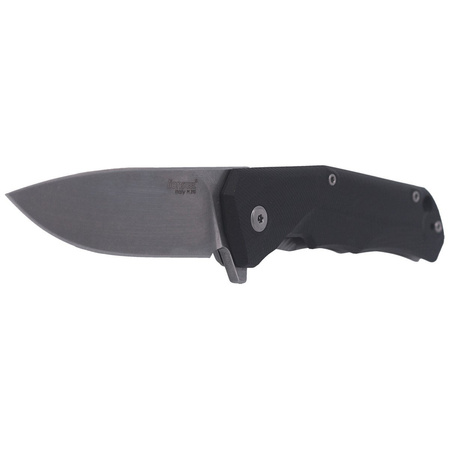 Nóż składany LionSteel T.R.E. G10 Black, Stone Washed Blade (TRE GBK)