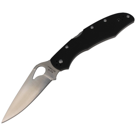 Spyderco Byrd Cara Cara 2 G-10 Black, PlainEdge (BY03GP2)