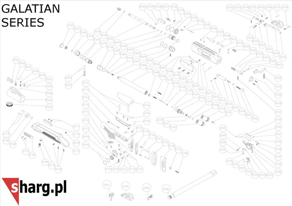 Język spustowy do wiatrówki Hatsan Galatian (PART 2194 GOLD)