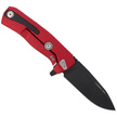 LionSteel ROK Knife Red Aluminum, Black M390 by Molletta (ROK A RB)