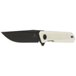 Bestechman Knife Dundee White G10, Grey Titanized D2 by Ostap Hel (BMK01I)
